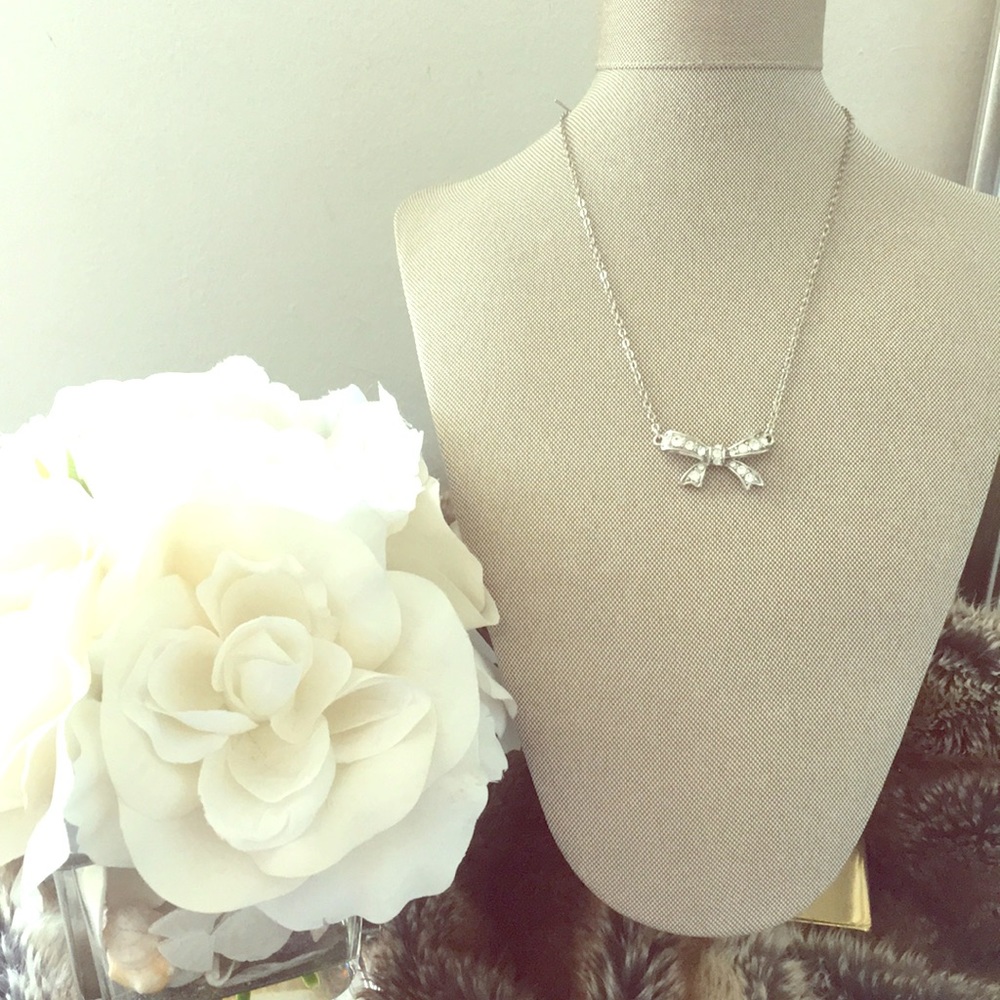 Crystal Bow Necklace